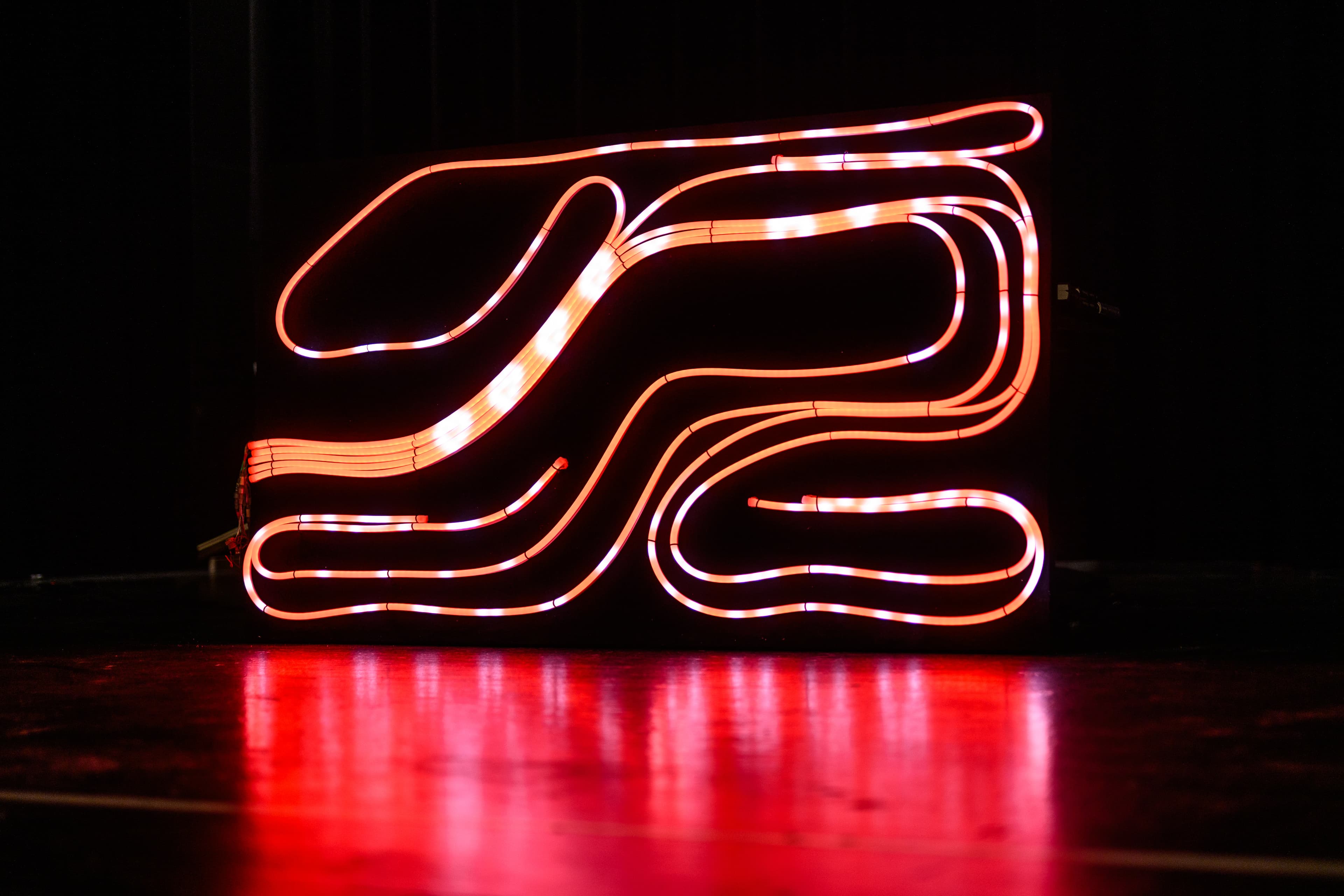 Wohnzimmer Lichtkunst