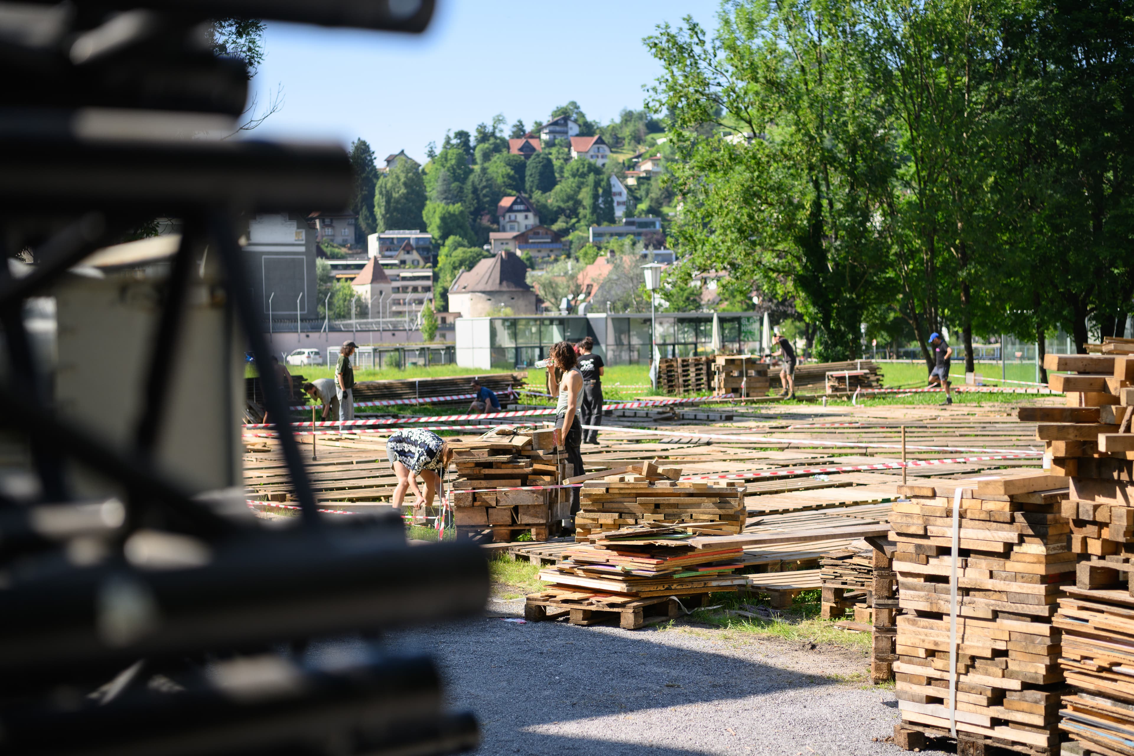 Die Fotos vom Festivalaufbau